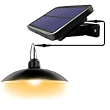 Generic Kit Pannello Solare Luce Solare Regolabile a LED con Telecomando, Lampada Solare a Sospensione Impermeabile, luci Esterne con 180° ...
