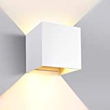 GHB, lampada a LED da parete da 12 W, con angolazione regolabile e design impermeabile IP 65, LED da parete con ...