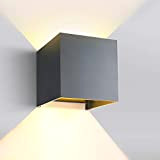 GHB - Lampada da parete a LED da 12 W, con angolo di illuminazione regolabile, design impermeabile, IP 65, 3000 ...