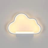 Goeco Applique da Parete Interno, 20W 1800LM Creativo Design Bianco Lampada da Parete Nuvola in Alluminio, Luce Bianco Caldo Applique ...