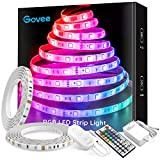 Govee Striscia LED RGB 10M, Cambiamento di Colore Kit Completo con 44 Tasti Telecomando IR & Alimentatore Led Strip Illuminazione ...