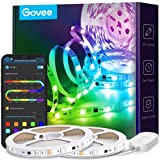 Govee Striscia LED RGBIC 10 Metri, Smart LED Strisce Bluetooth Dimmerabile, Luci LED Colorati Controllo App, 64 Scene Sincronizza Musica ...