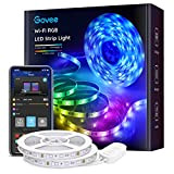 Govee Striscia LED, Smart WiFi RGB Compatibile con Alexa e Google Assistant, App Controllato Musica, Multicolore per Casa, Bar, Festa, ...