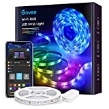 Govee Striscia LED, Smart WiFi RGB Compatibile con Alexa e Google Assistant, App Controllato Musica, Multicolore per casa, Bar, Festa, ...