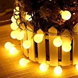 GRINADA® Luci LED Decorative A Batteria Pile 5M 50 LED Luce Calda Catena Luminosa Luci Led Natale Decorazioni Natalizie Per ...