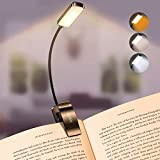 Gritin Lampada da Lettura, Luce Lettura Ricaricabile USB con 9 LED 3 modalità, Dimmerabile Senza Livelli, Lampada Luce Libro Portatile ...