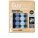 GuirLED - Ghirlanda luminosa con sfere di cotone LED USB, controllo Vocale – Amazon Alexa & Google Assistant – programmabile ...