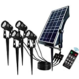 GY-Lmap Telecomando Lampade solari all'aperto, Impermeabili, LED Paesaggio Giardino luci ad energia Solare, luci Esterne Luci da Giardino solari per ...