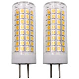 GY6.35 LED Lampadine 10W Bianco Caldo 3000K, GY6.35 Bi-Pin Base Alogene 90W Sostituzioni, AC 110V, Angolo 360 Gradi Beam(Dimmerabile, 2pz)