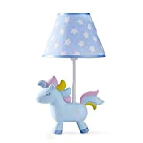HANOLI Lampada da Tavolo, Design Unicorno, per Camera dei Bambini, Luce Notturna, Decorazione da scrivania, Colore Blu