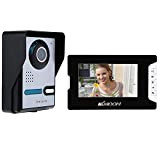 HAOTING 7inch Color LCD Monitor Video Doorbell 2-Way Intercom Video Door Phone Outdoor Camera Indoor Monitor Kit Unlock 16 Music ...