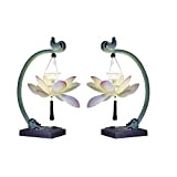 HDZWW Collezioni ECC Lotus Flower Lampada di Tocco, Lampada da Tavolo con Lotus Design (2pack)