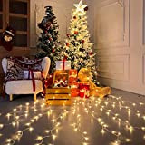 Herefun Luci di Natale con Stella, 324 LEDs Natale Luci Stelline, Catena Luminosa 8 Modalità Impermeabile IP44 Luci Albero di ...
