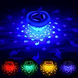 Herefun Luci LED Piscina, Luci 6 modalità di Colore Assortito, Luci Piscina impermeabile IP68, Luci a LED Sommergibili Luce Subacquea, ...