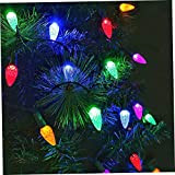 Hilai Luci di corda di Natale, luci a corde natalizie impermeabili 5 m 50ds lampadina luci fata 8 modalità lampade ...