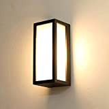 HLFVLITE Lampada Da Parete Per Esterni, Potenza Massima 40 W, E27, in Alluminio, IP54 Impermeabile, Per l’illuminazione Della Terrazza, Del ...