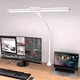 Hokone Lampada da Scrivania a LED con Morsetto Lampada da Tavolo 9W Con 5 modalità di colore e 5 luminosità, ...
