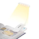 HOTERB Luce da Lettura per Libro,9 LED Lampada da Lettura 3 modalità Luce per Lettura Libri,Lampada Pinza USB Ricaricabile Lampada ...