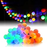 HOTLIKE Luci Catene Luminosa, Luci LED Batteria, 5m 50 LED 2 Modi Fairy Light Ghirlanda Luminosa Decorative Interni e Esterni ...