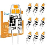 I-SHUNFA Confezione da 10 lampadine LED G4 1.2W bianco caldo 3000K AC 12V sostituzione lampadine LED G4 15w lampadine alogene ...