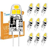 I-SHUNFA Confezione da 10 lampadine LED G4 1.2W bianco freddo 6000K 12V lampadine LED sostitutive lampadine alogene G4 15w per ...