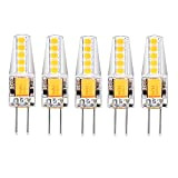 I-SHUNFA Confezione da 5 lampadine a LED G4 bianco naturale 4000K AC/DC 12V 3W 200LM sostituzione lampadine alogene g4 20w ...