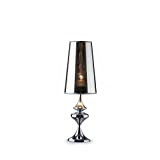 Ideal Lux ALFIERE TL1 SMALL E27 Cromo lampada da tavolo