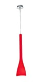 Ideal Lux Flut SP1 Lampada, Small, Rosso