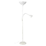 IKEA NOT - Lampada da terra/lettura, 176 cm, bianco