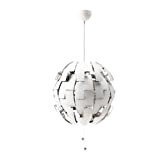 IKEA, PS 2014, lampada a sospensione in colore bianco/argento, (35 cm), A++