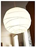 Ikea Regolit Paralume a sfera in carta di riso, 45 cm, colore bianco