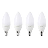 Ikea TraDFRI E14 - Set di 4 lampadine a LED dimmerabili da 400 lumen, 2700 K