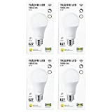 Ikea TRADFRI Smart Zigbee - Lampadine LED E27 Globe, 1055 lm, 9,5 W, Spettro bianco, 805.176.45 - Set di 4