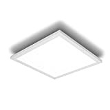 IMPTS Pannello LED piatto, 30 x 30 cm, lampada da soffitto 18 W, 1500 lm, luce bianca calda, per ufficio, ...