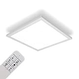 IMPTS Plafoniera a LED dimmerabile, 40 x 40 cm, 24 W, pannello da soffitto extra piatto, illuminazione indiretta, temperatura di ...