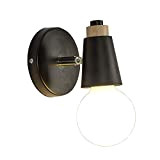 INJUICY Moderno Metallo Antlers Lampada da Parete Contemporaneo Ferro Legna Lampada a Muro Applique da parete a Luce per Capezzale ...