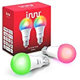 innr E27 Color Lampadina LED, funziona con Philips Hue*, Alexa & Google (Hub Richiesto) Dimmerabile, RGBW, 2-Pack, RB 285 C-2