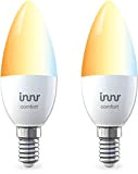 innr LED E14 Lampada tunable White Pacco di 2 Pack, Philips Hue e Osram Lightify Compatibile, Zigbee 3.0