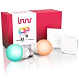 innr Starter Kit E27 Color Bulb - Bridge, 2-Pack E27 Color Lampadina LED, & Remote Control, RGBW, SK 286 C-2