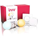 innr Starter Kit E27 Comfort Bulb - Bridge, 2-Pack E27 Lampadina LED & Smart Button, 2200K - 5000K, SK 279 ...
