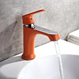 Inovey casa multicolore bagno cucina bacino rubinetto acqua calda e fredda rubinetti verde arancione bianco White