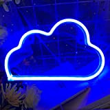 insegna luminosa led nuvola neon sign cloud, luce al neon da tavolo blu batterie&USB, scritte led decorazione luci parete per ...