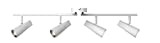 Interfan Ciabatta multipresa a 4 luci LED, 18 W, bianco, 84 x 10 x 20 cm