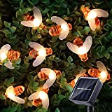 ITICdecor Ghirlanda luminosa a energia solare con albero di Natale, luci da giardino, Halloween, 50 LED, 8 modalità, impermeabile, per ...
