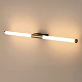 Jadssox lampada da toeletta minimalista Lampada da bagno lineare a LED, accessori per l'illuminazione della barra da parete per il ...