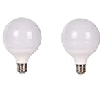 JANDEI - 2 x Lampadina LED globo, filettatura G95 E27, 15W (equivalente a 100W) luce bianca calda 3000K, 1700 lumen