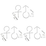 jojofuny 6 pezzi lampada da parete adesivo targa porta lavanderia display sesso logo femminile segno decorazione wc maschio per notte ...