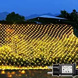 Joycome Rete di Luci Albero di Natale 204 LED 3M x 2M Luci Nette, 8 Modalità Impermeabile Rete Luminosa da ...