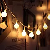 JZK 5 Metri stringa luci LED batteria ghirlanda luminosa palline lucine decorative catene luminose esterni interni per giardino matrimonio compleanno ...