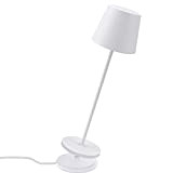 K-Bright Lampada LED Dimmerabile da tavolo in alluminio, H38cm，Ricaricabile Colore luce calda Per interni/esterni Lampada da tavolo con base di ...